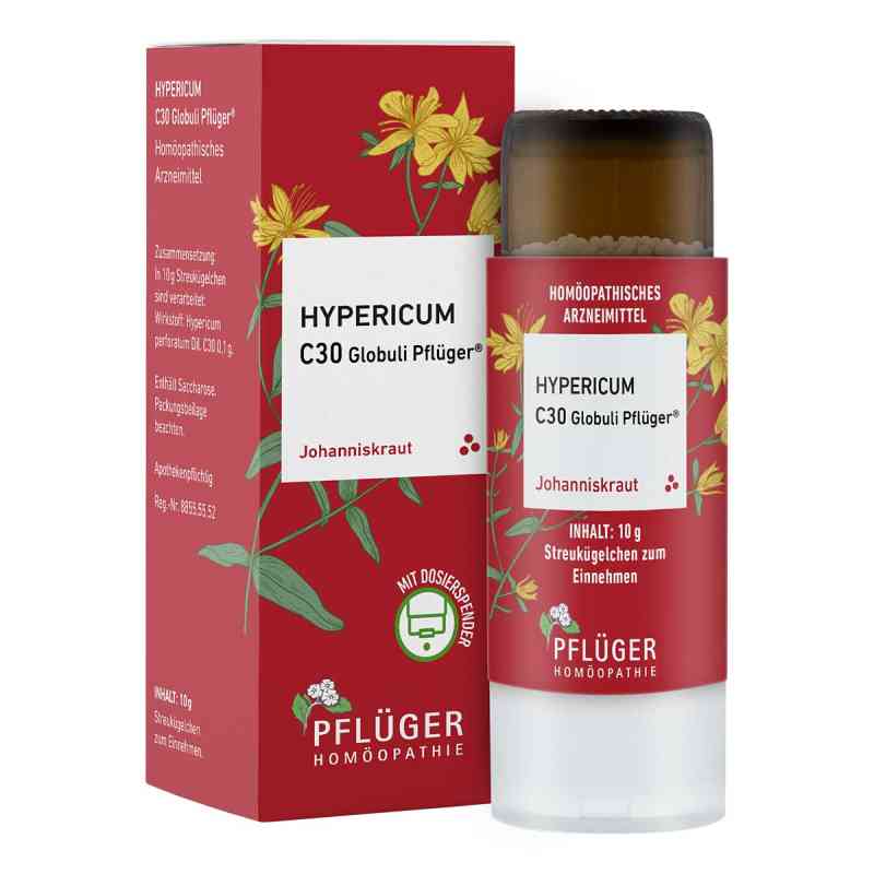 Hypericum C30  Globuli Pflüger Dosierspender 10 g von Homöopathisches Laboratorium Alexander Pflüger Gmb PZN 18757850