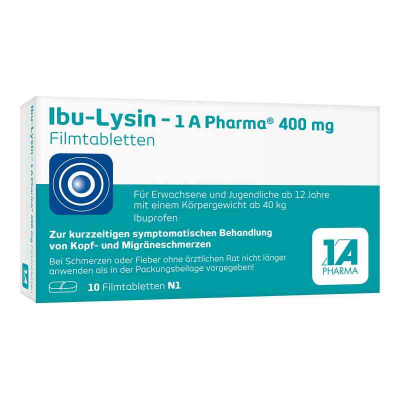 Ibu-lysin 1a Pharma 400 Mg Filmtabletten 10 stk von 1 A Pharma GmbH PZN 15743758