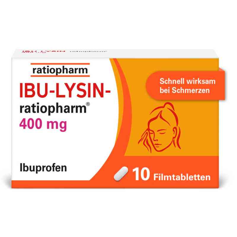 IBU LYSIN ratiopharm 400 mg Filmtabletten 10 stk von ratiopharm GmbH PZN 16197861