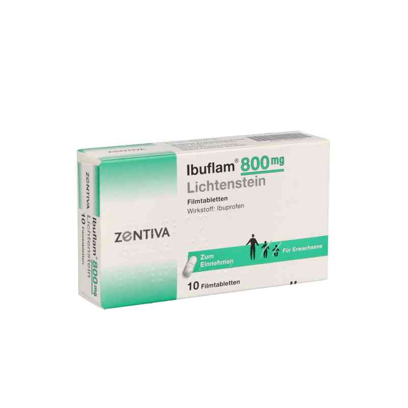 Ibuflam 800mg Lichtenstein 10 stk von Zentiva Pharma GmbH PZN 05499091