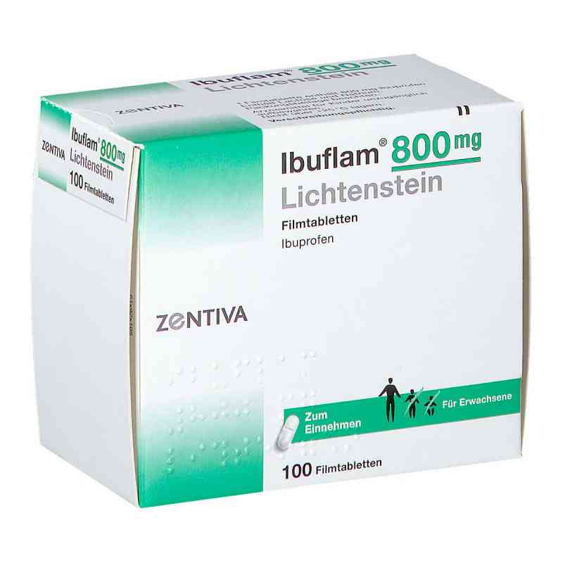 Ibuflam 800mg Lichtenstein 100 stk von Zentiva Pharma GmbH PZN 06313450
