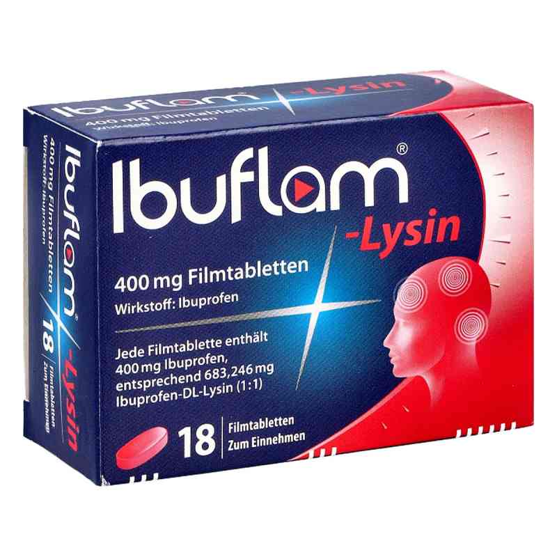 Ibuflam Lysin 400 mg Ibuprofen Schmerztabletten 18 stk von A. Nattermann & Cie GmbH PZN 07089658