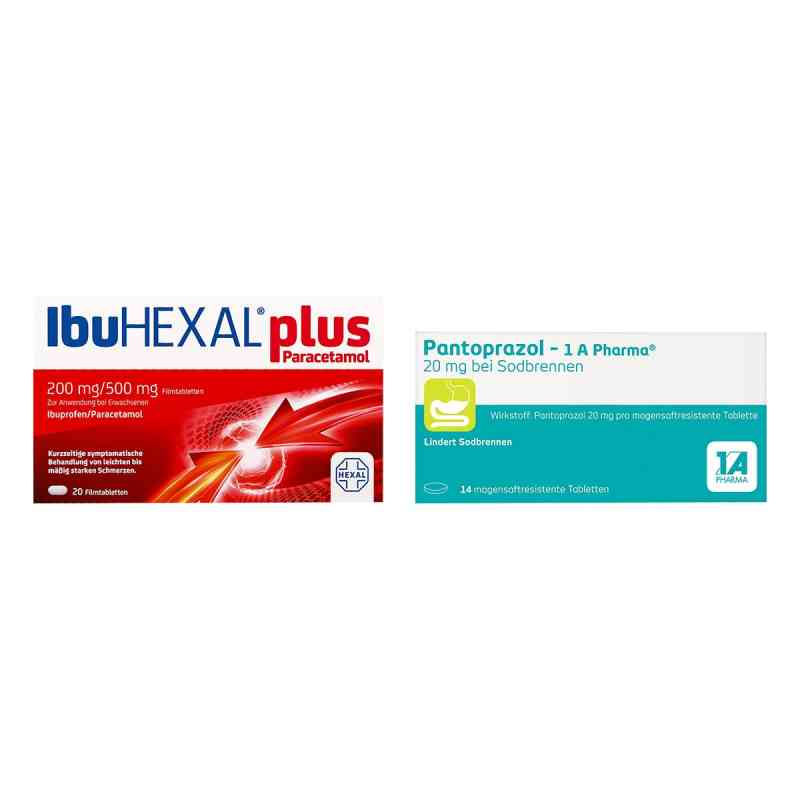 Ibuhexal Plus Paracetamol 20 stk + Pantoprazol 20mg 14 stk 1 Pck von  PZN 08103000