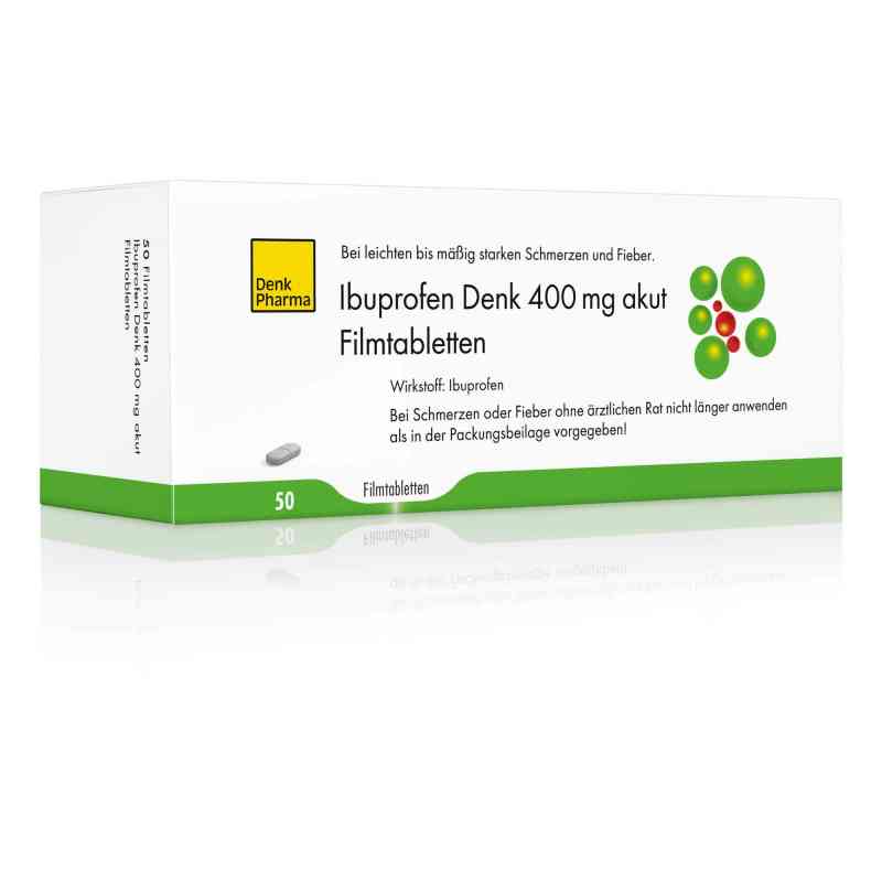 Ibuprofen Denk 400 Mg Akut Filmtabletten 50 stk von Denk Pharma GmbH & Co.KG PZN 16703494
