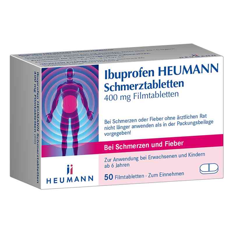 Ibuprofen Heumann Schmerztabletten 400mg 50 stk von HEUMANN PHARMA GmbH & Co. Generica KG PZN 07728561