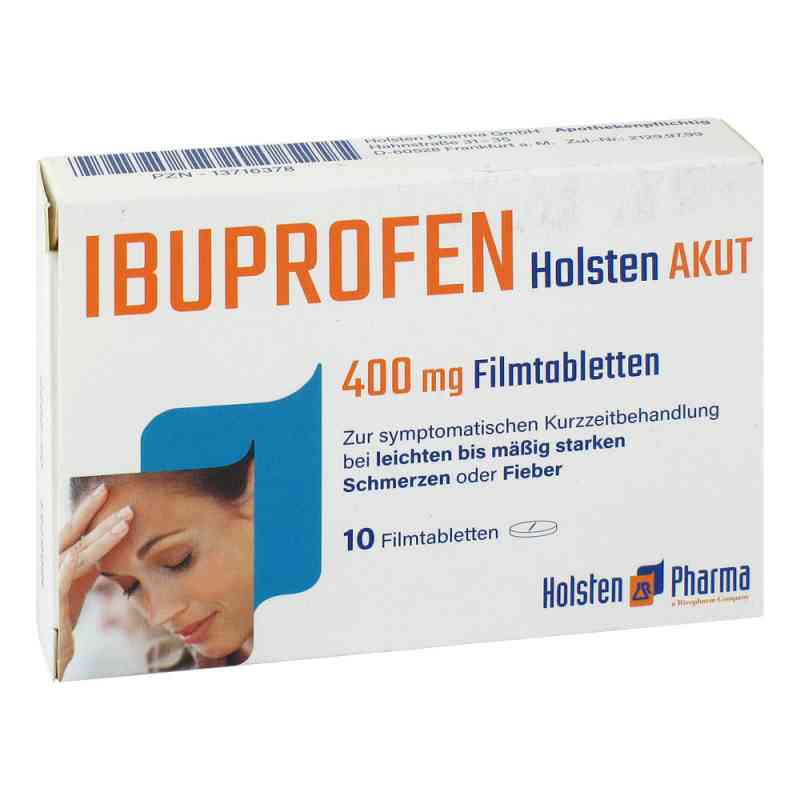 Ibuprofen Holsten akut 400 mg Filmtabletten 10 stk von Holsten Pharma GmbH PZN 13716378