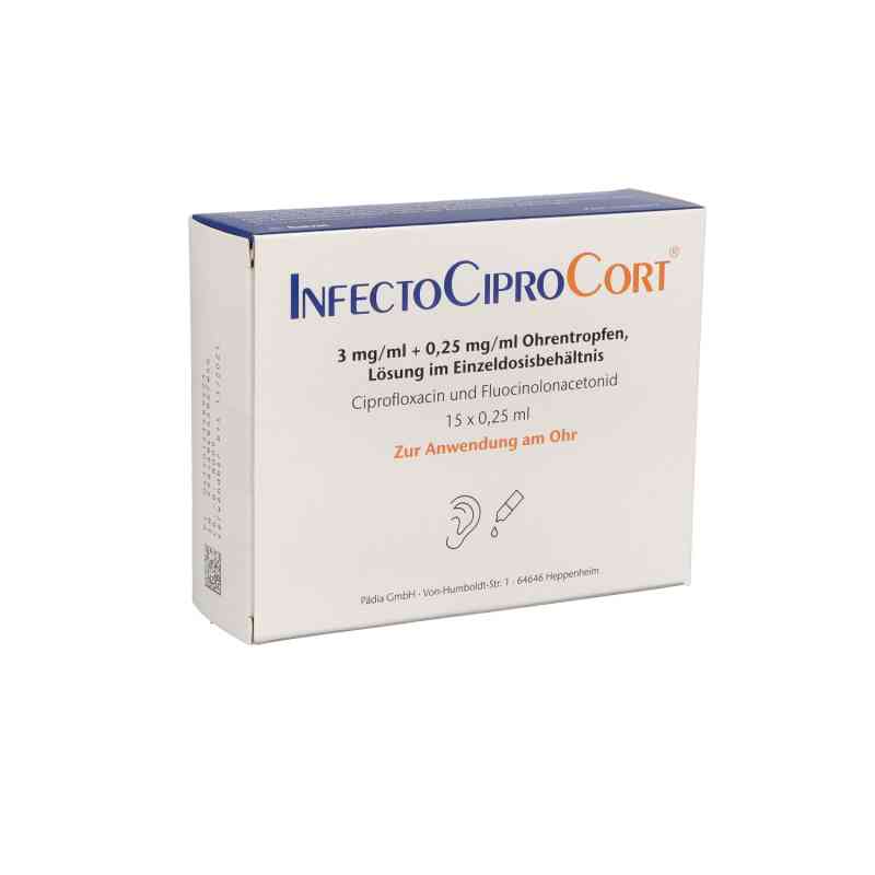 Infectociprocort 3 mg/ml + 0,25 mg/ml Ohrentro.edo 15X0.25 ml von Pädia GmbH PZN 14348942