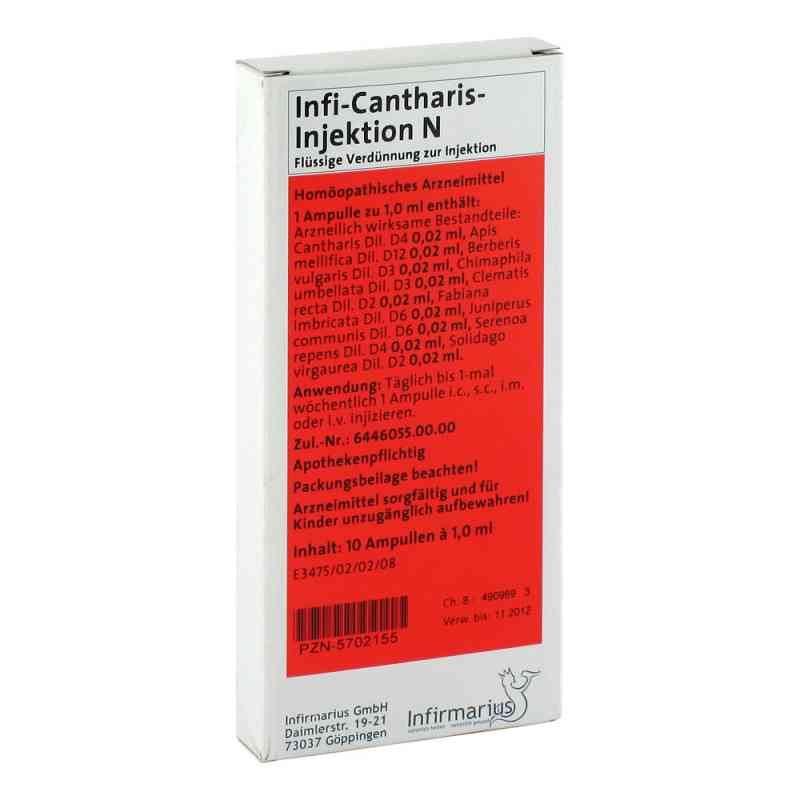 Infi Cantharis Injektion N 10X1 ml von Infirmarius GmbH PZN 05702155