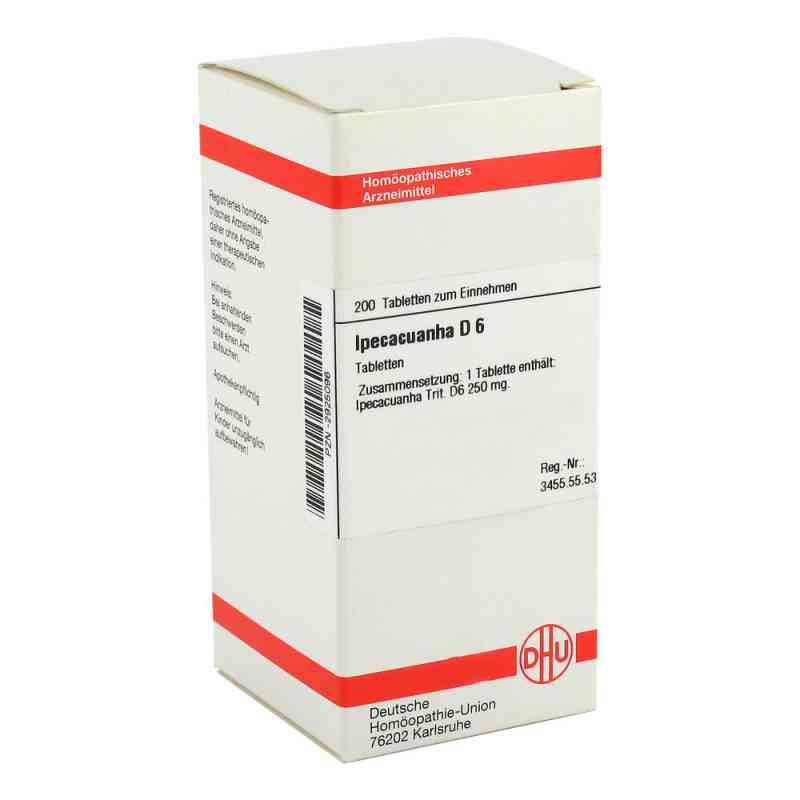 Ipecacuanha D6 Tabletten 200 stk von DHU-Arzneimittel GmbH & Co. KG PZN 02925096