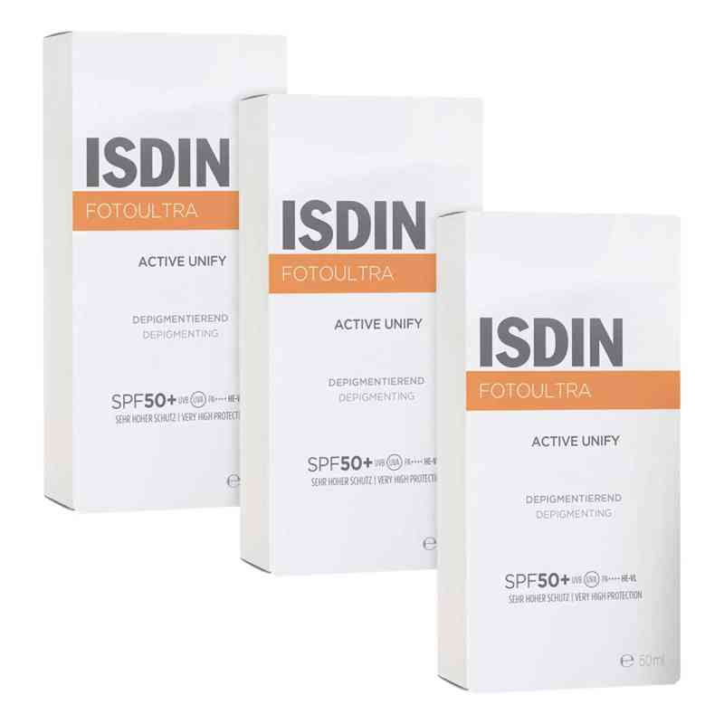 ISDIN Fotoultra Active Unify Fusion Fluid 3x50 ml von ISDIN GmbH PZN 08106210