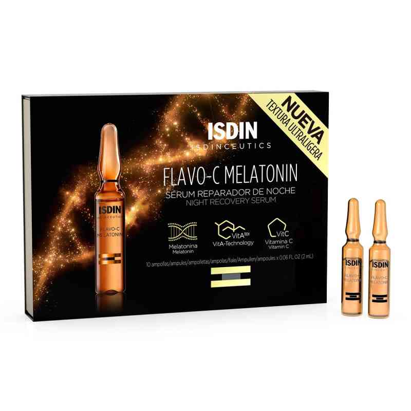 Isdin Isdinceutics Flavo-c Melatonin Serum Ampullen 10X2 ml von ISDIN GmbH PZN 14349551