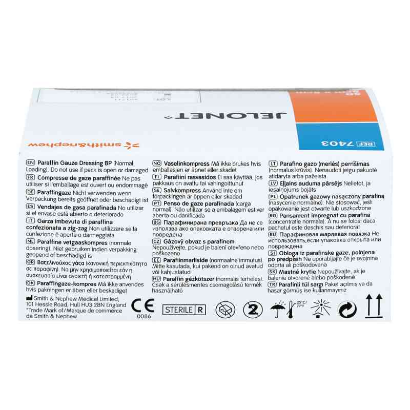 Jelonet Paraffingaze 5x5 cm Peelpack steril 50 stk