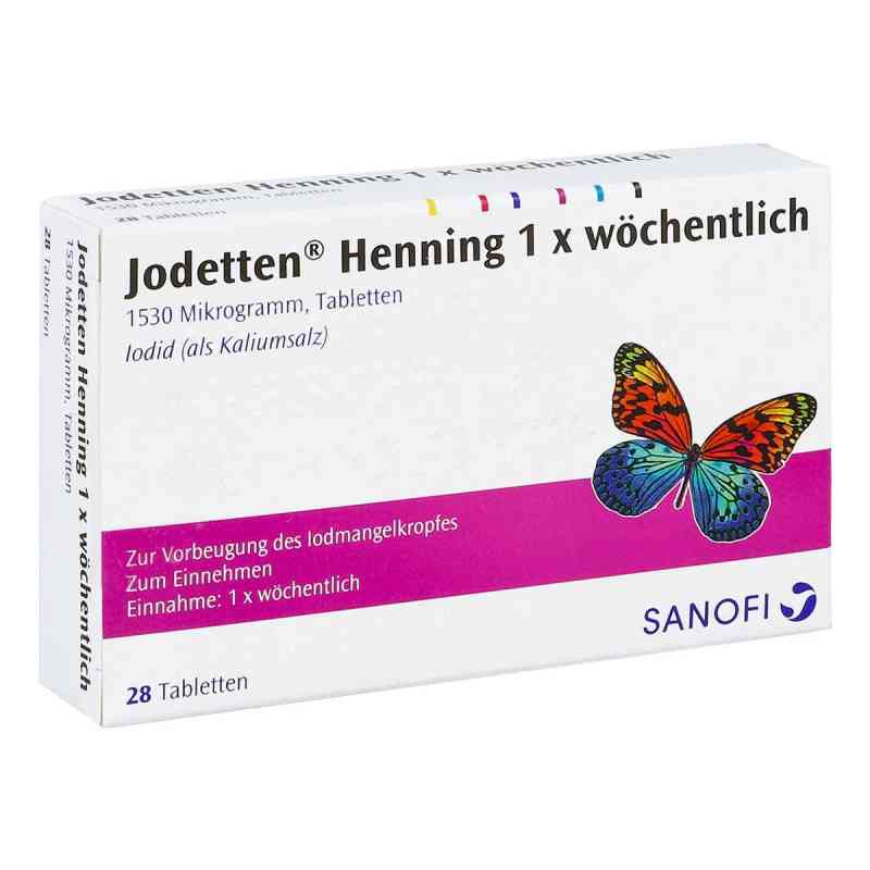 Jodetten Henning 1x wöchentlich 1530 Mikrogramm 28 stk von Sanofi-Aventis Deutschland GmbH PZN 00271006