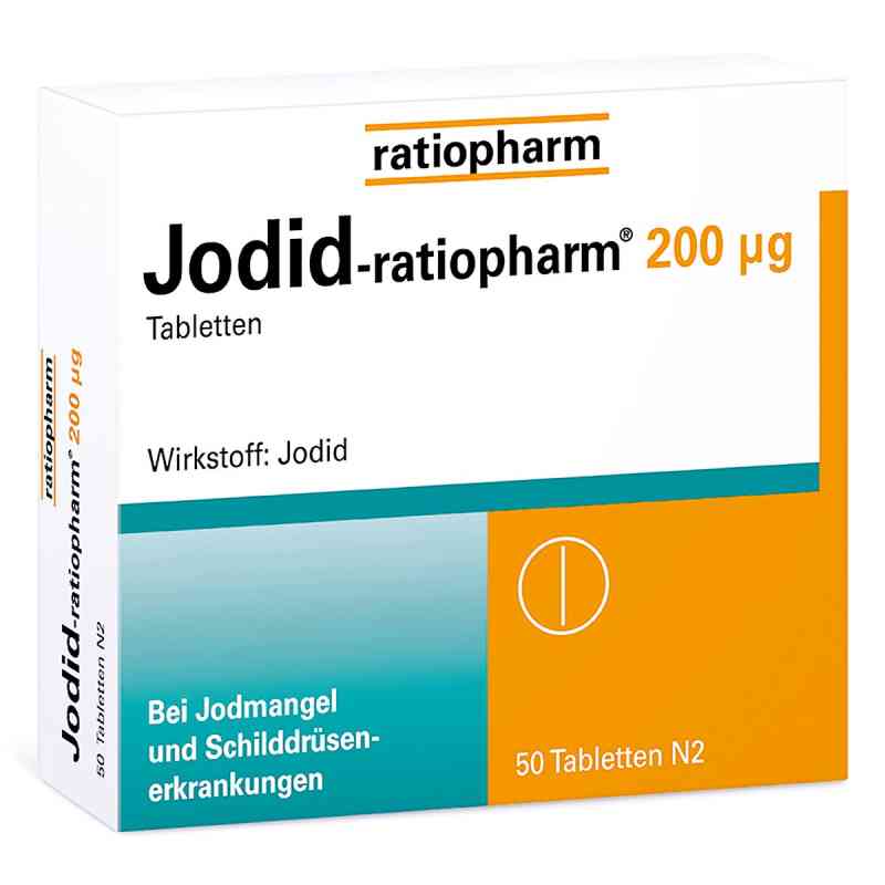 Jodid-ratiopharm 200 μg Tabletten 50 stk von ratiopharm GmbH PZN 04620001