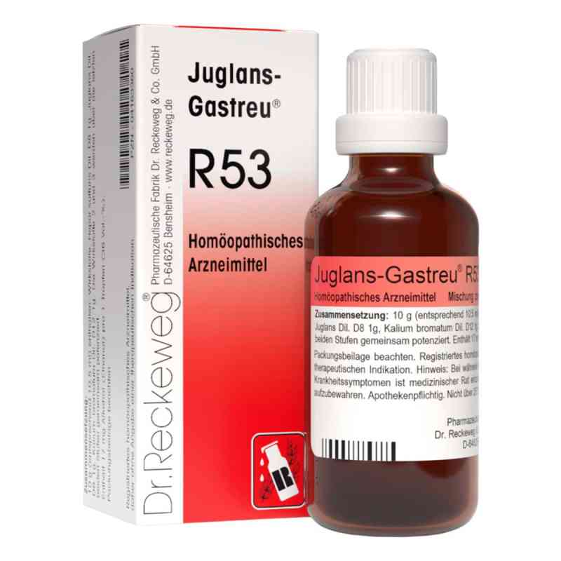 Juglans Gastreu R 53 Tropfen zum Einnehmen 50 ml von Dr.RECKEWEG & Co. GmbH PZN 04163360