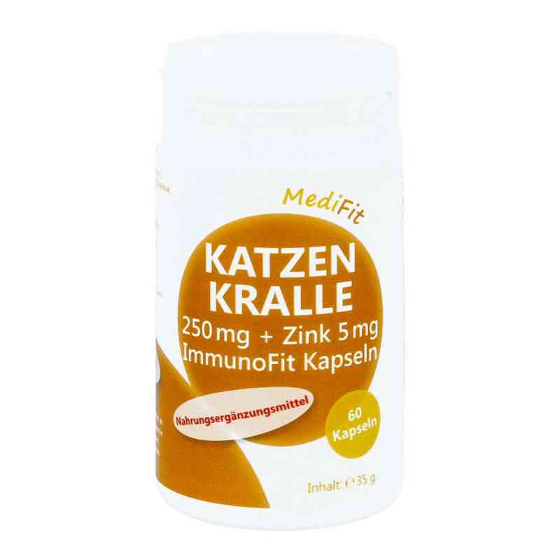 Katzenkralle 250 mg+Zink 5 mg Immunofit Kapseln 60 stk von ApoFit Medizin- und Naturprodukte GmbH PZN 11668379