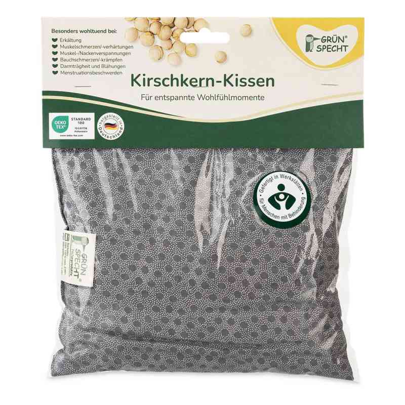 Kirschkern-Kissen 22 x 24 cm, Cocotte grau 1 stk von GRÜNSPECHT Naturprodukte GmbH PZN 08108605