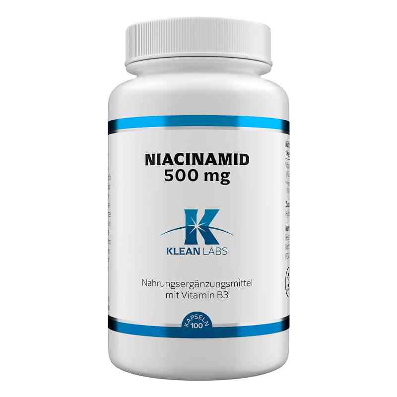 Klean Labs Niacinamid (B3) 500 mg Kapseln 100 stk von Supplementa GmbH PZN 13517207
