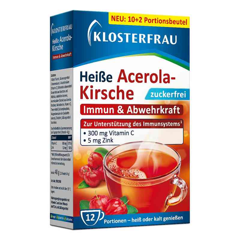 Klosterfrau Heiße Acerola-Kirsche Zuckerfrei Granulat 12 stk von MCM KLOSTERFRAU Vertr. GmbH PZN 18664835