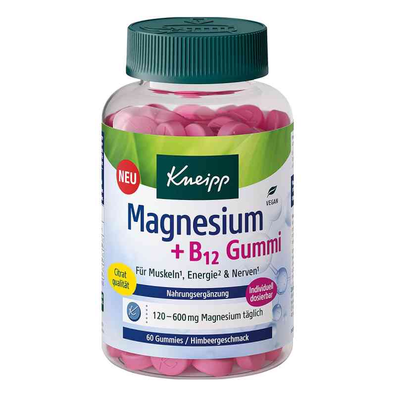 Kneipp Magnesium+b12 Gummi Himbeer 60 stk von Kneipp GmbH PZN 19381789