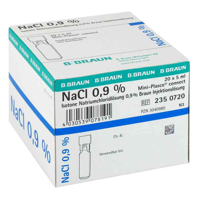 Kochsalzlösung 0,9% Miniplasco connect 20X5 ml von B. Braun Melsungen AG PZN 03040980