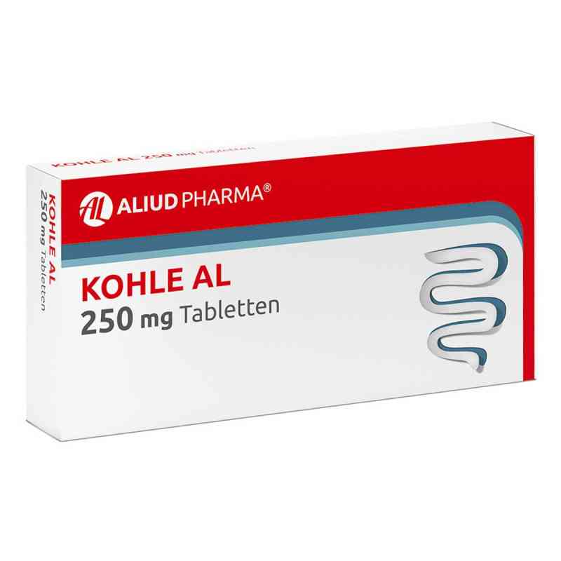 Kohle AL 250 mg Tabletten bei Durchfall 20 stk von ALIUD Pharma GmbH PZN 16240775