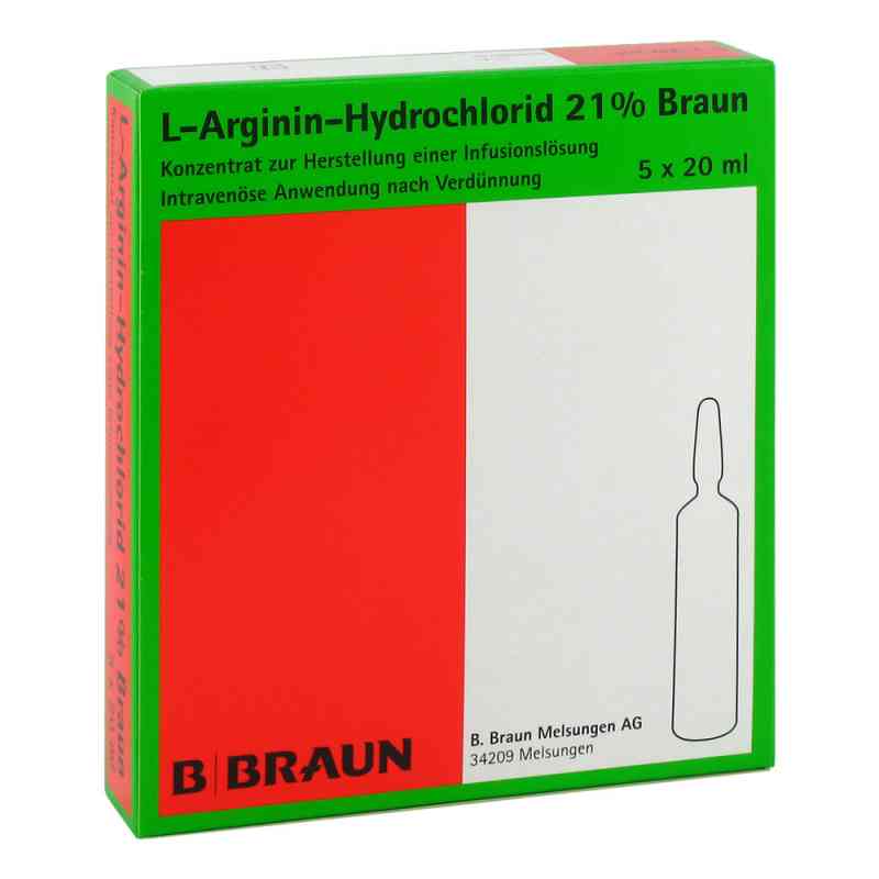 L-arginin-hydrochlorid 21% Elek.-konz.inf.-ls 5X20 ml von B. Braun Melsungen AG PZN 09704010