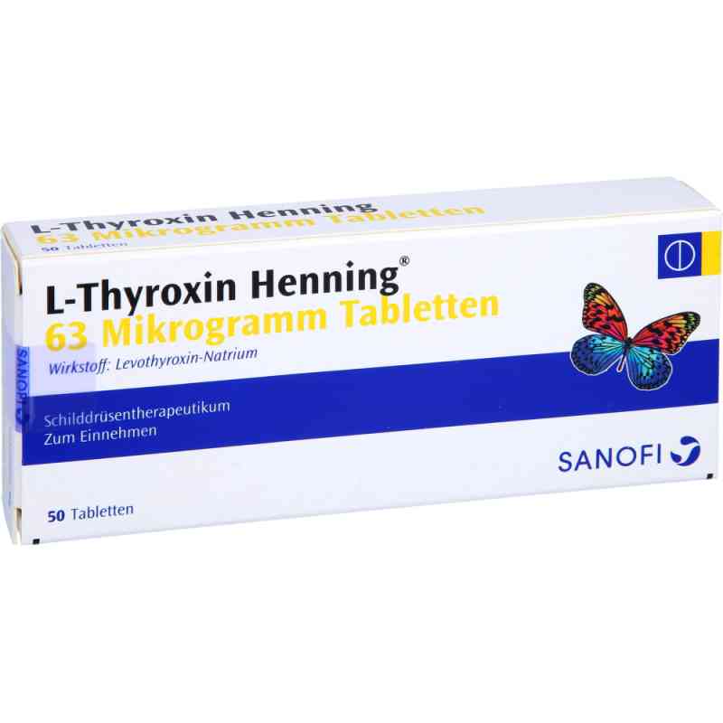 L-thyroxin Henning 63 Μg Tabletten 50 stk von Sanofi-Aventis Deutschland GmbH PZN 16917462