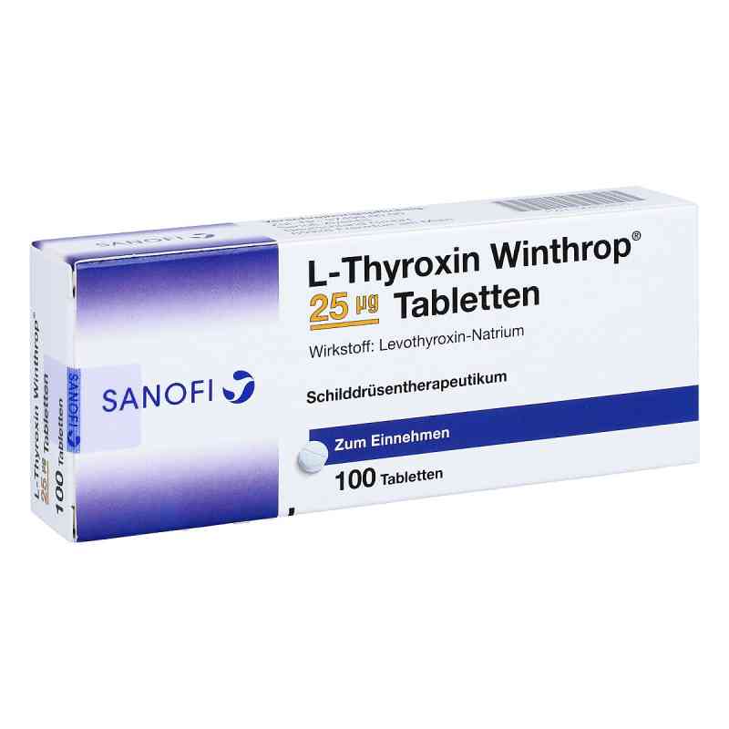 L-thyroxin Winthrop 25 [my]g Tabletten 100 stk von Sanofi-Aventis Deutschland GmbH PZN 06912825