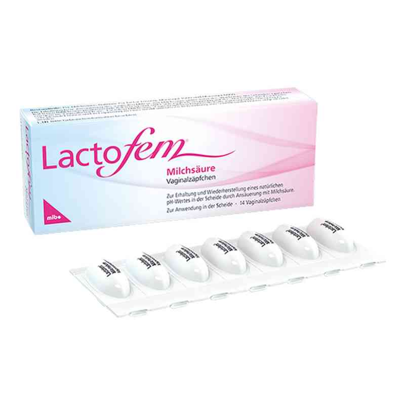 Lactofem Milchsäure Vaginalzäpfchen 14 stk von MIBE GmbH Arzneimittel PZN 10078061