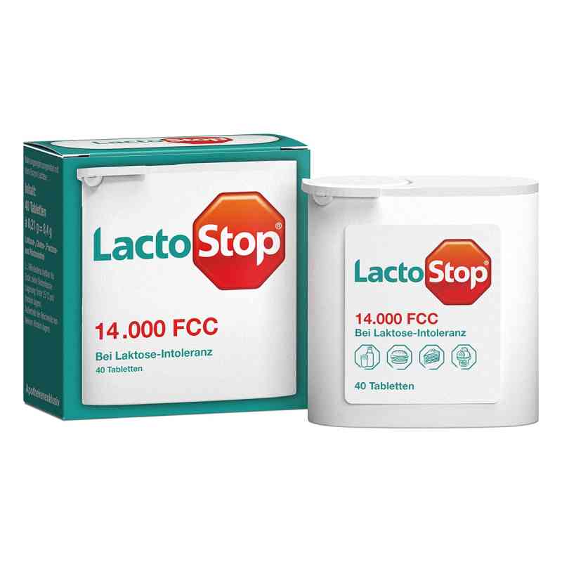 Lactostop 14.000 FCC Tabletten im Spender 40 stk von MIBE GmbH Arzneimittel PZN 09718259