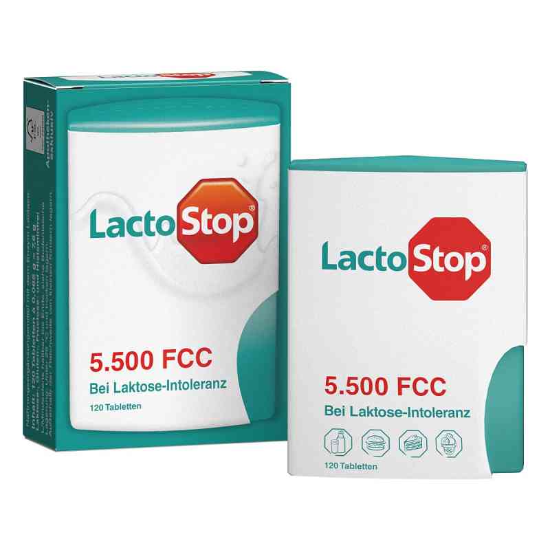Lactostop 5.500 FCC Tabletten Klickspender 120 stk von MIBE GmbH Arzneimittel PZN 11578989