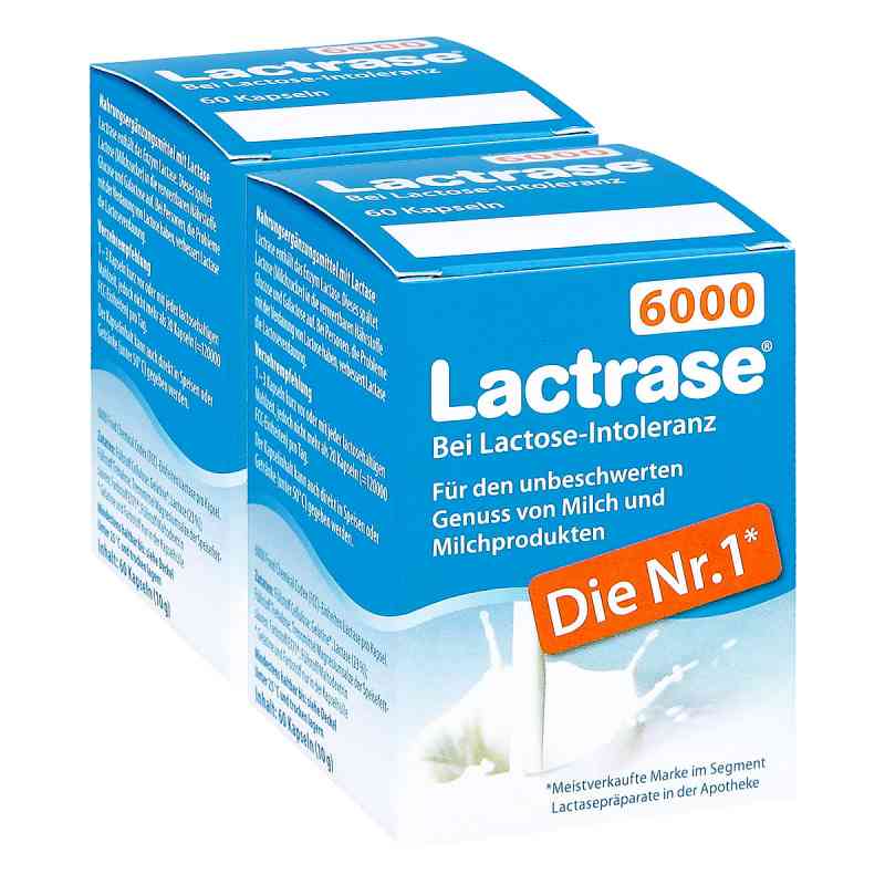 Lactrase 6.000 Fcc Kapseln 2x60 stk von Pro Natura Gesellschaft für gesunde Ernährung mbH PZN 08100727