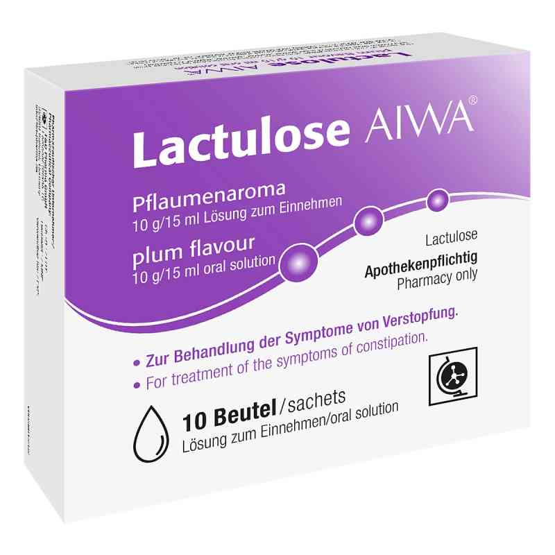 Lactulose Aiwa Pflaumenaroma 10 g/15 ml Lösung zur, zum einn 10X15 ml von T & D Pharma GmbH PZN 15253534