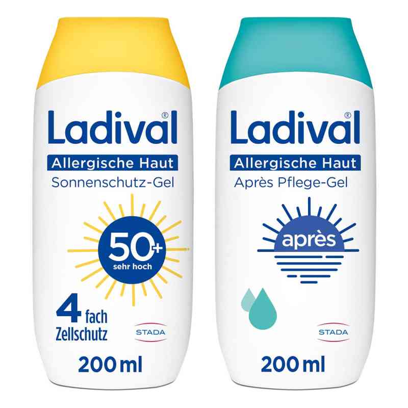 Ladival allergische Haut Gel LSF 50 und Apres Gel 2x200 ml von STADA Consumer Health Deutschland GmbH PZN 08100924