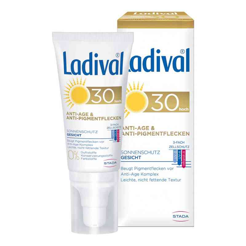 Ladival Sonnenschutz Gesicht Anti-Age & Anti-Pigmentflecken Crem 50 ml von STADA GmbH PZN 15864137