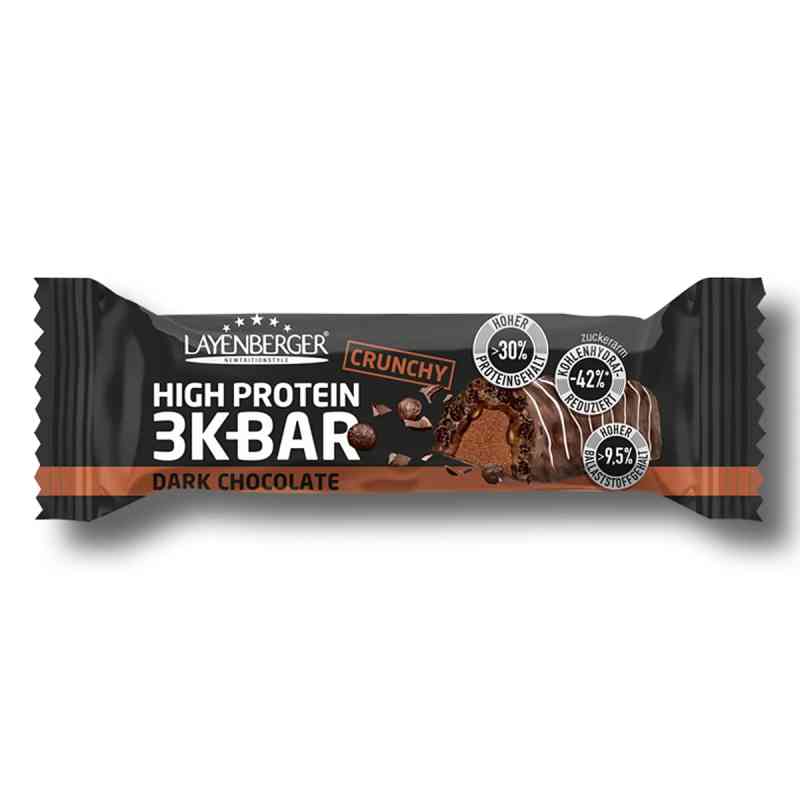 Layenberger 3K Protein Bar Crunchy Dark Chocolate 45 g von Layenberger Nutrition Group GmbH PZN 17570279