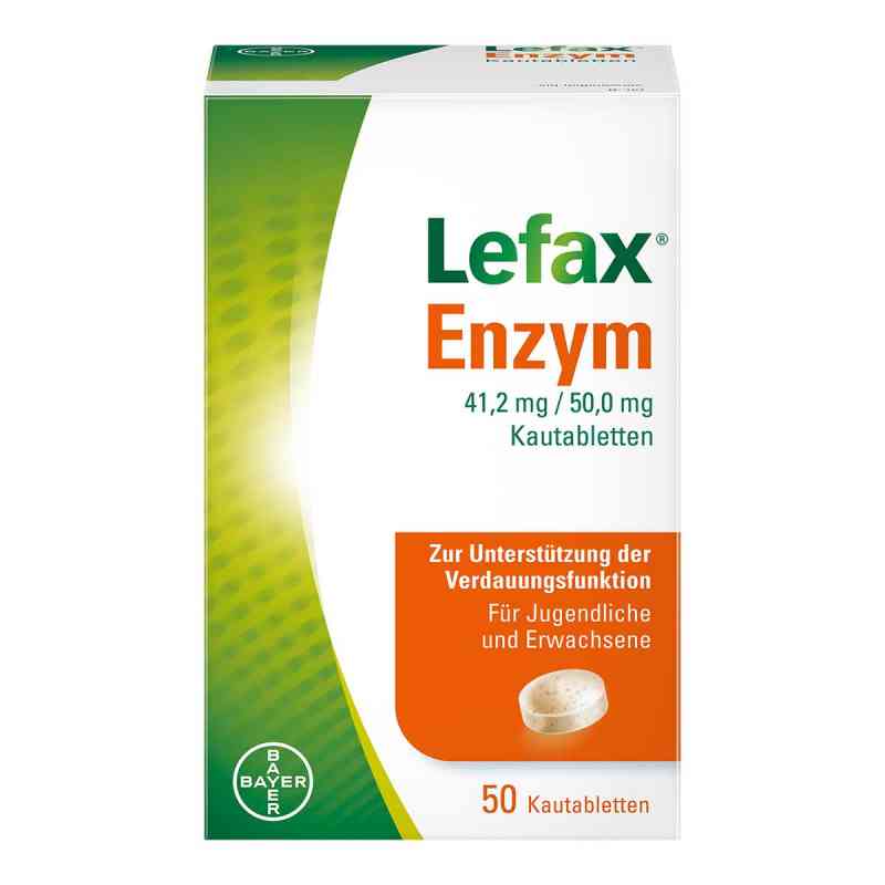 Lefax Enzym zur Unterstützung der körpereigenen Verdauung 50 stk von Bayer Vital GmbH PZN 14329985
