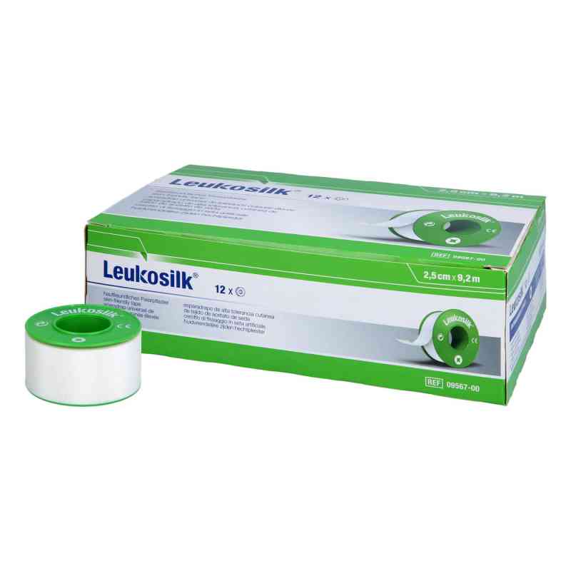 Leukosilk 2,5 Cmx9,2 M 12 stk von B2B Medical GmbH PZN 17383560