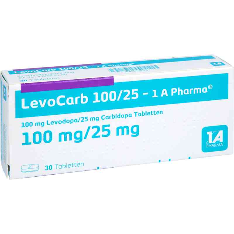 LevoCarb 100/25-1A Pharma 30 stk von 1 A Pharma GmbH PZN 07510129