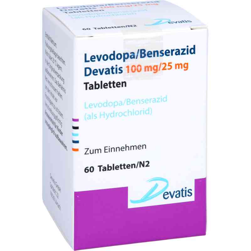 Levodopa/benserazid Devatis 100mg/25mg Tabletten 60 stk von Devatis GmbH PZN 16856855