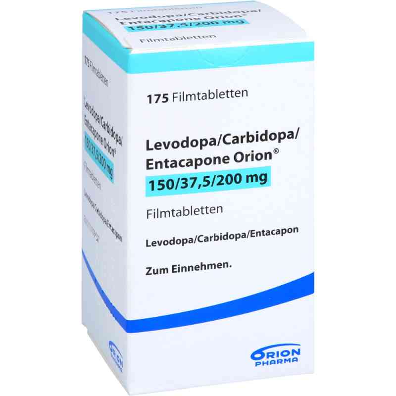Levodopa/Carbidopa/Entacapone 150mg/37,5mg/200mg 175 stk von ORION Pharma GmbH PZN 10018320