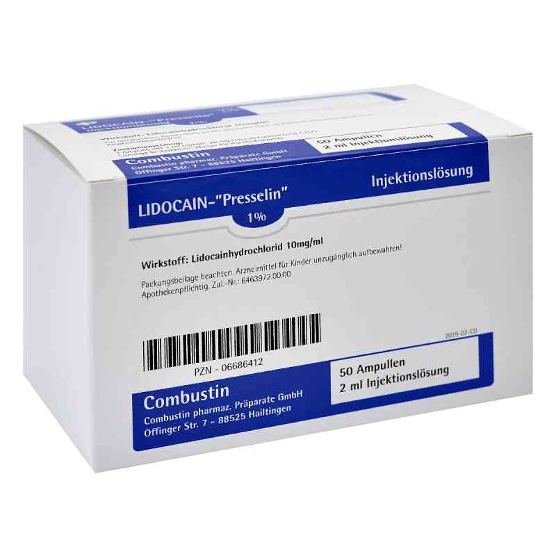 Lidocain Presselin 1% Injektionslösung 50X2 ml von COMBUSTIN Pharmazeutische Präparate GmbH PZN 06686412