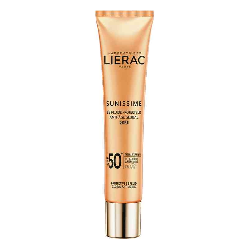 LIERAC SUNISSIME BB Schutzfluid Gesicht LSF50+, Doré 40 ml von Laboratoire Native Deutschland GmbH PZN 15399516
