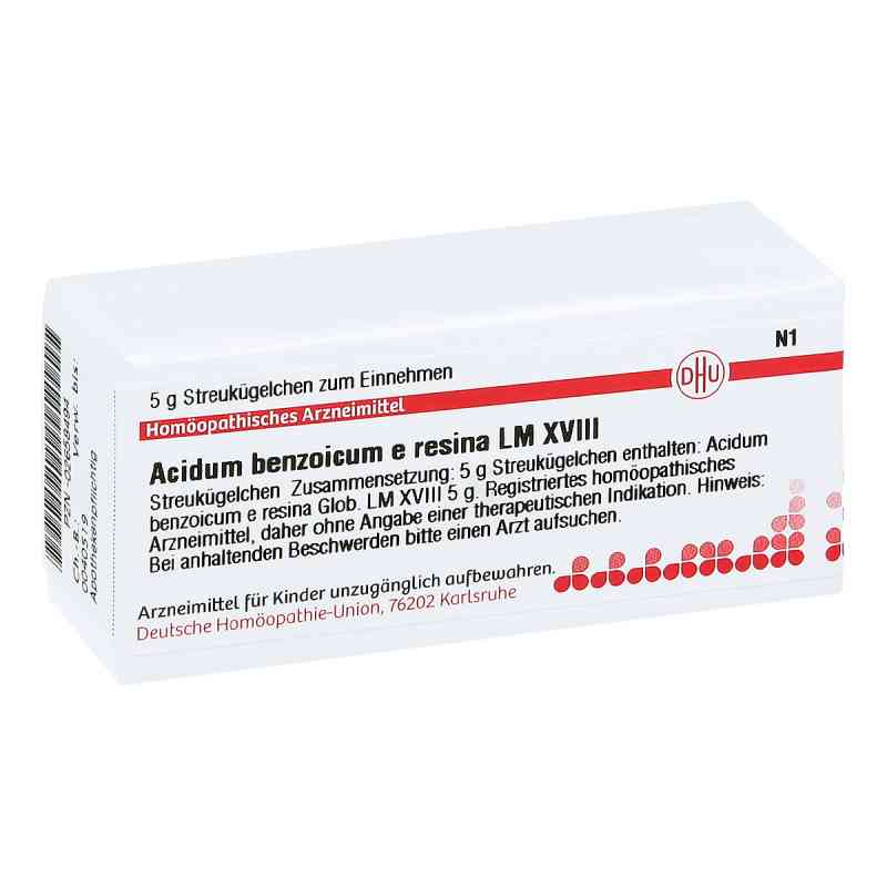 Lm Acidum Benzoicum E Res. Xviii Globuli 5 g von DHU-Arzneimittel GmbH & Co. KG PZN 02658494