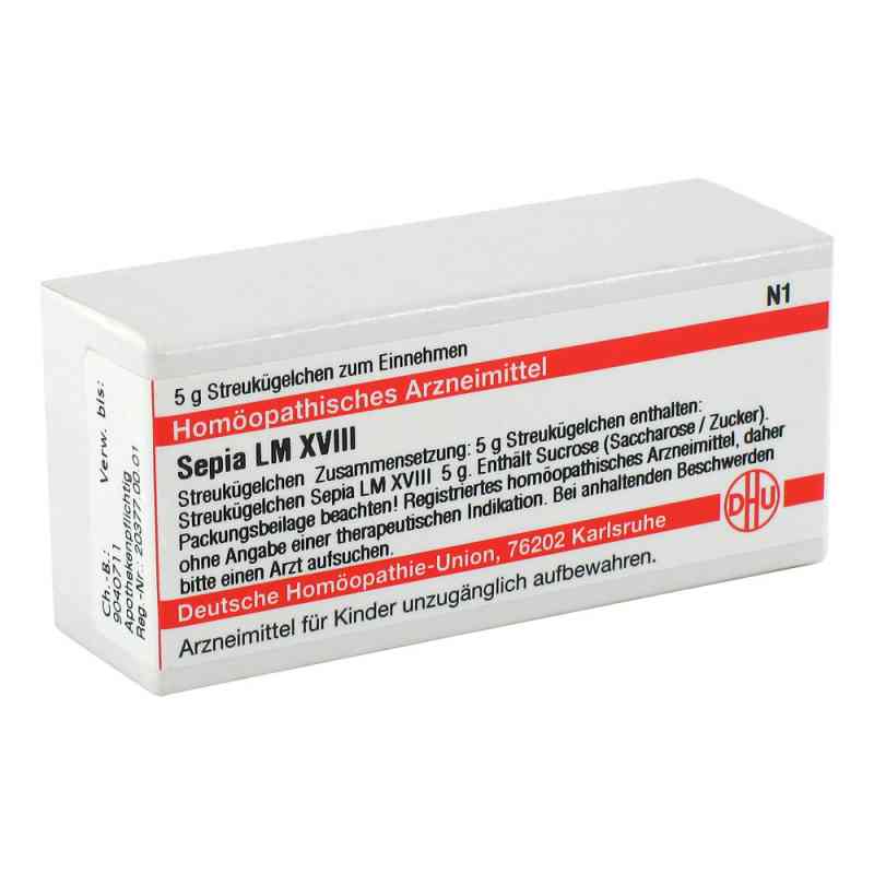 Lm Sepia Xviii Globuli 5 g von DHU-Arzneimittel GmbH & Co. KG PZN 02660031