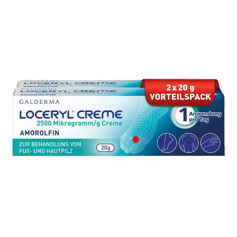 Loceryl Creme bei Fuß- und Hautpilz 2X20 g von Galderma Laboratorium GmbH PZN 17933658