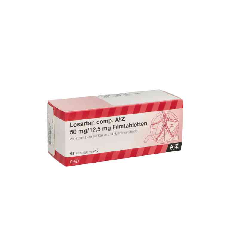 Losartan compositus Abz 50/12,5 mg Filmtabletten 98 stk von AbZ Pharma GmbH PZN 03455758