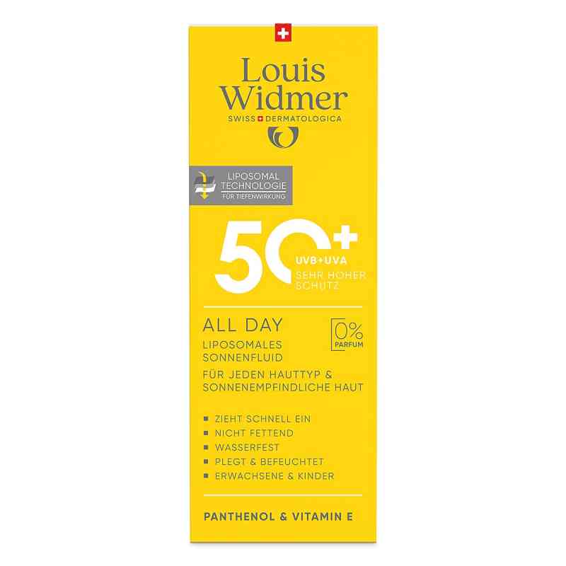 Louis Widmer All Day 50+ unparfümiert 100 ml von LOUIS WIDMER GmbH PZN 19396130