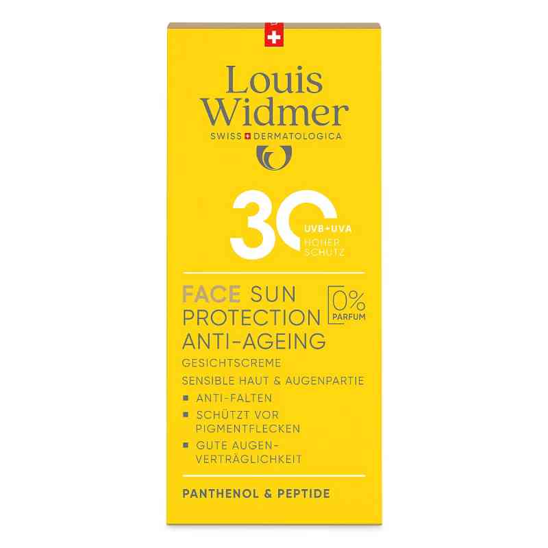 Louis Widmer Face Sun Protection Anti-Ageing 30 unparfümiert 50 ml von LOUIS WIDMER GmbH PZN 18441928